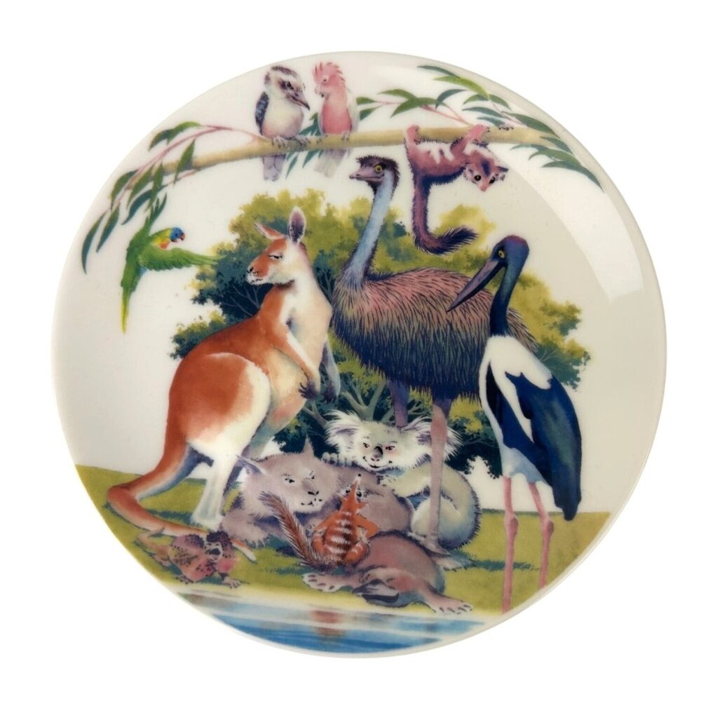 John McIntosh By A Billabong Australian Animal Fine China Plate 8.25" Kangaroo
